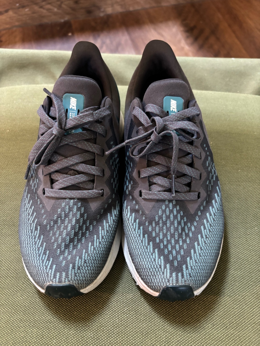 Nike Zoom Women’s Running Shoes - Charcoal with Teal Accents